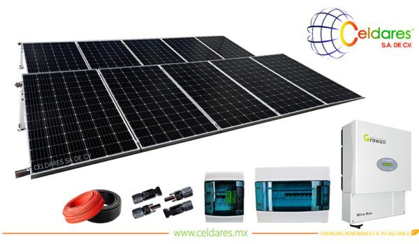 Sistema de 10 paneles solares a 220V