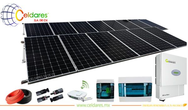 Sistema de 14 paneles solares a 220V