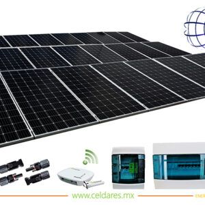 Sistema de 24 paneles solares a 220V
