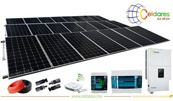Sistema de 24 paneles solares a 220V