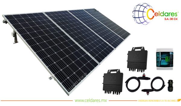 Sistema de 4 paneles solares a 220V