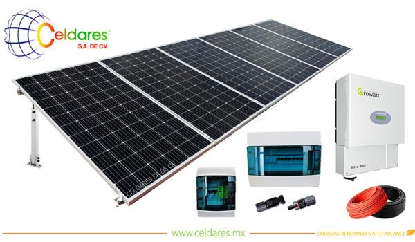 Sistema de 6 paneles solares a 220V