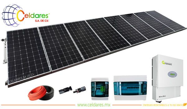 Sistema de 8 paneles solares a 110V