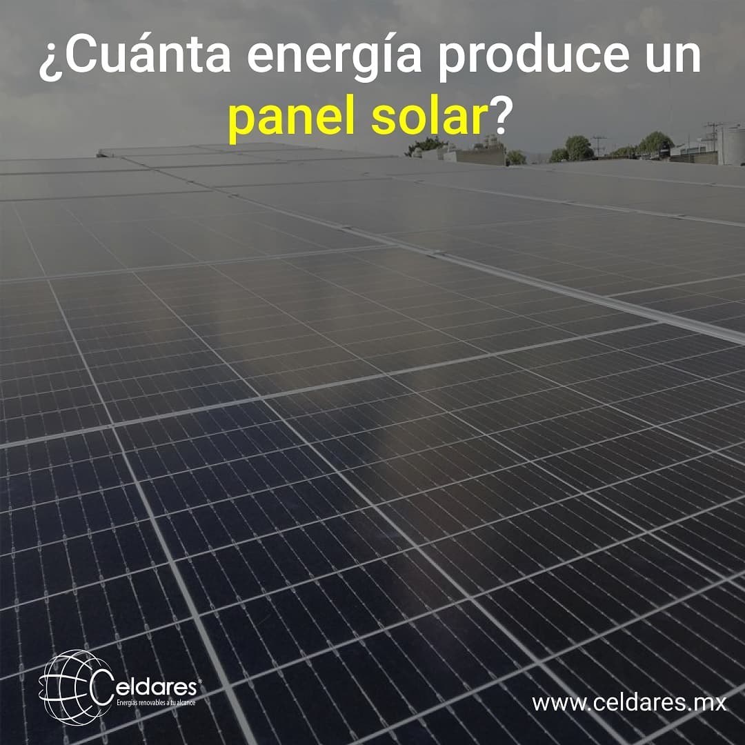Cuánta energía produce un panel solar