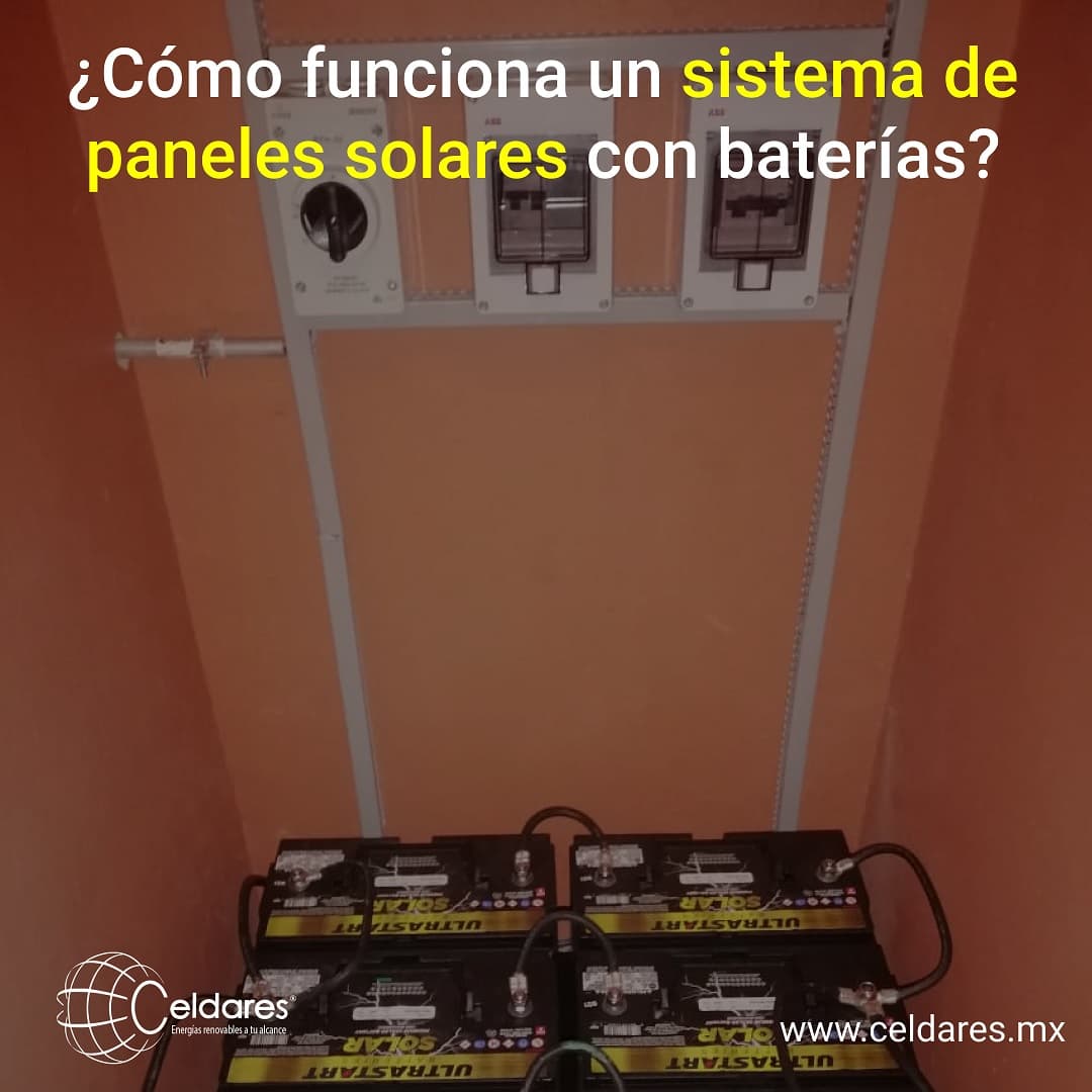 ¿Cómo funciona un sistema de paneles solares con baterías?
