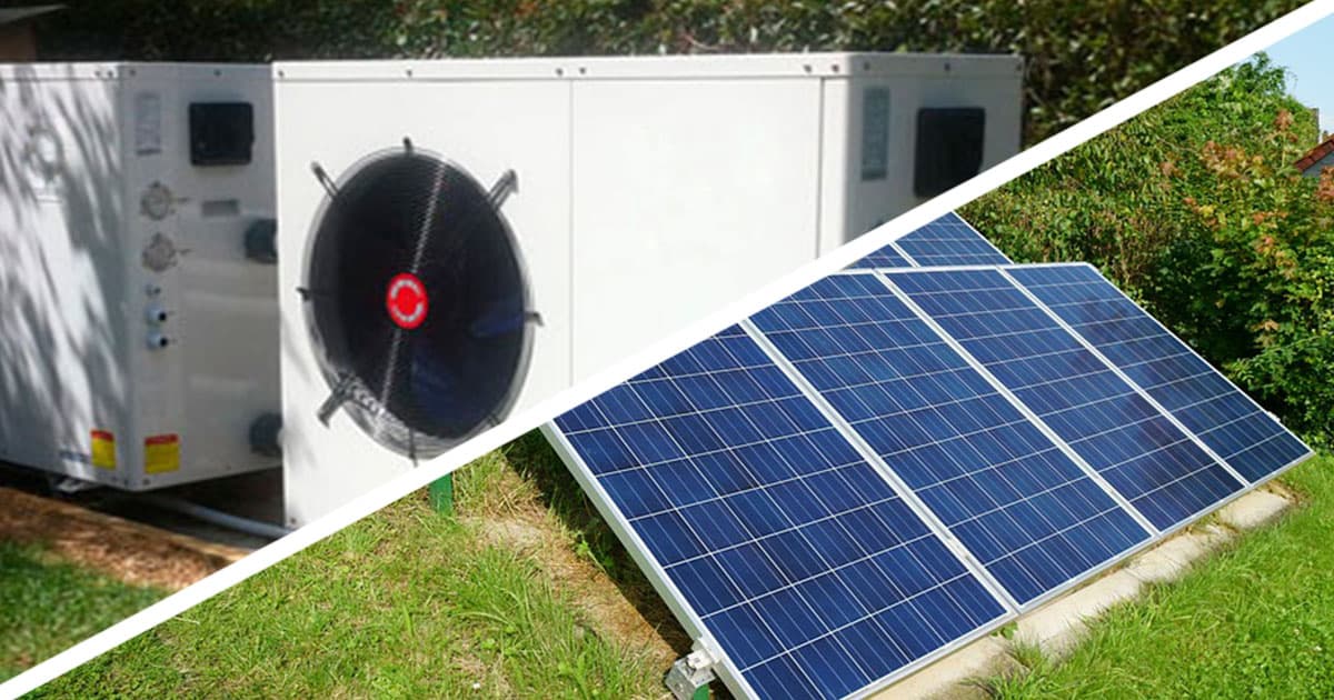 Panel solar vs bombas de calor